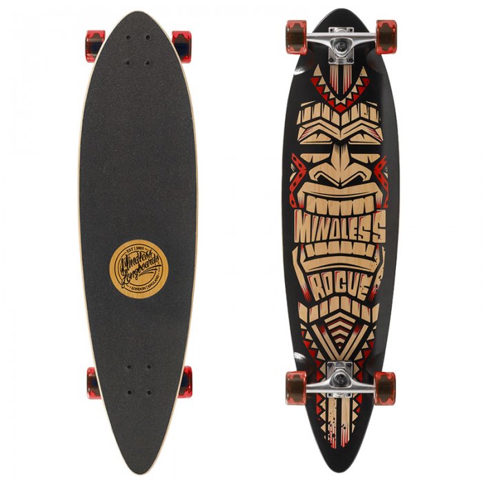 Longboard Mindless Longboards Tribal Rogue III black/red 38inch/96cm