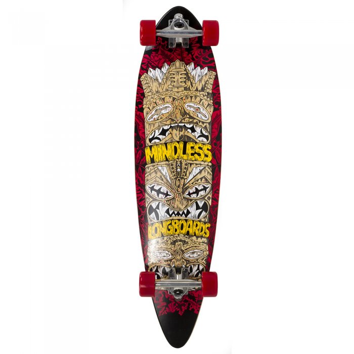 Longboard Mindless Longboards Tribal Rogue IV red - Click Image to Close