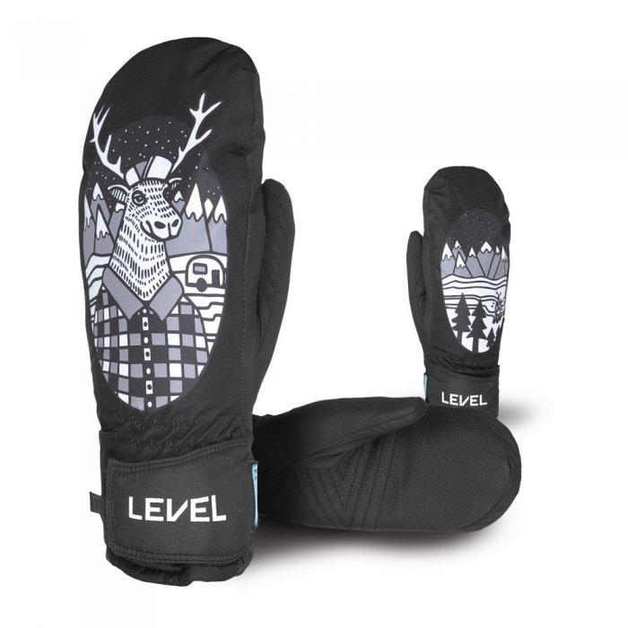 Manusi Level Juke Jr Mitt Black/Grey - Click Image to Close