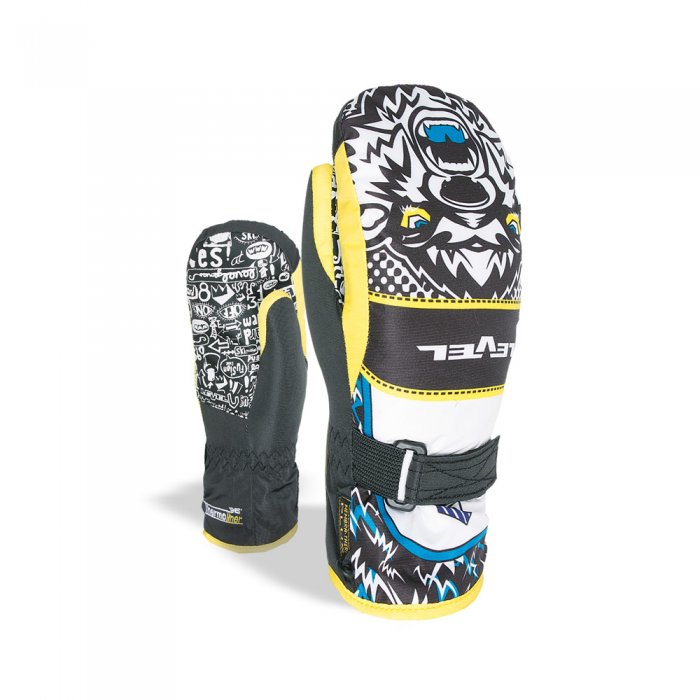 Manusi Level Junior Mitt Black Yellow