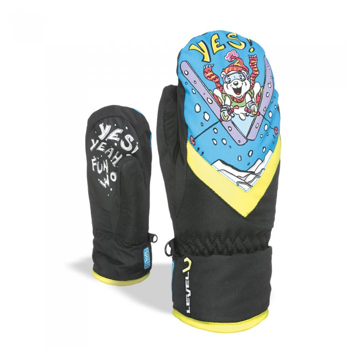 Manusi Level Kid Mitt Gore-Tex Black Yellow