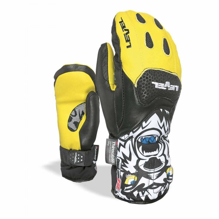 Manusi Level SQ Jr CF Mitt black-yellow