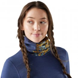 Necktube Smartwool Thermal Merino Colorblock Nightfall Blue Floral