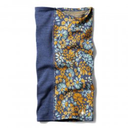 Necktube Smartwool Thermal Merino Colorblock Nightfall Blue Floral
