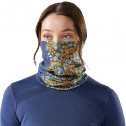 Necktube Smartwool Thermal Merino Colorblock Nightfall Blue Floral