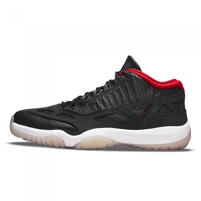 Ghete Baschet Nike Air Jordan 11 Retro Low LE Black/White-True Red