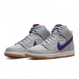 Incaltaminte Nike SB Dunk High Prm Cloud Grey/Team Orange/White/Rush Blue