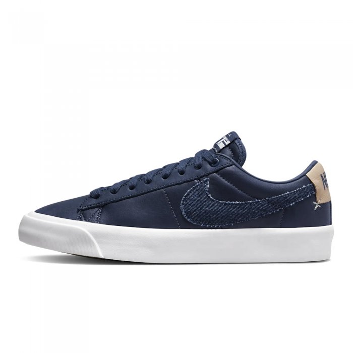 Incaltaminte Nike SB Zoom Blazer Low Pro GT Prm Midnight Navy/White