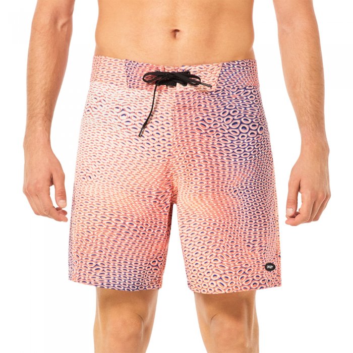 Pantaloni scurti apa Oakley Cosmic Tides 18 Bubble Ellipse Orange/Blue