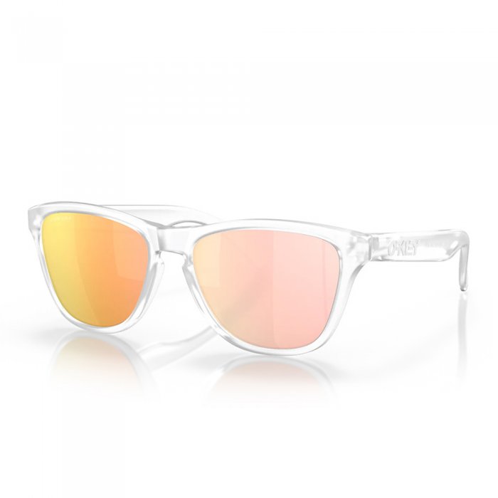 Ochelari de soare Oakley Frogskins XS Matte Clear Prizm Rose Gold