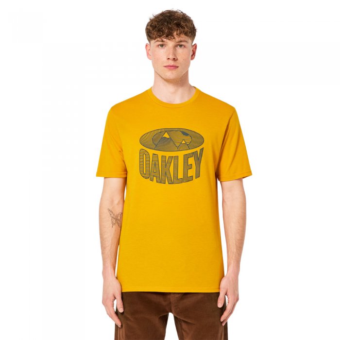 Tricou Oakley Winter Lines Amber Yellow