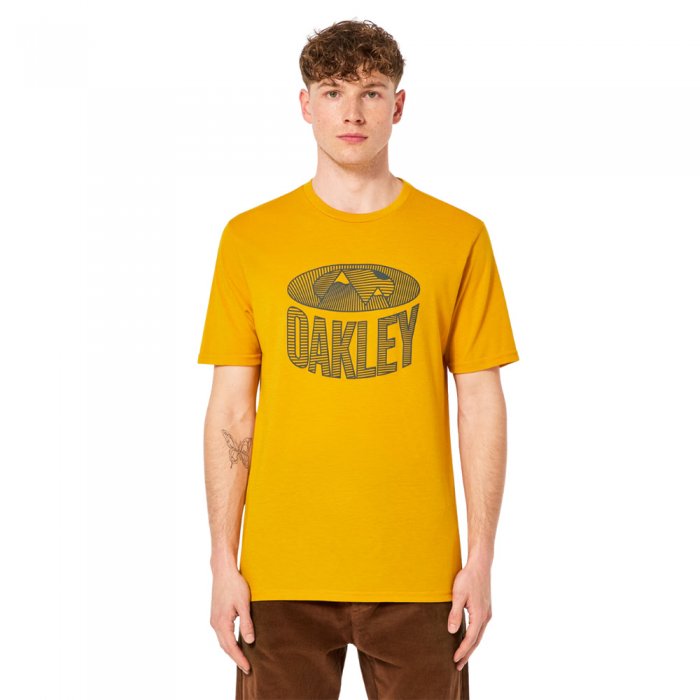 Tricou Oakley Winter Lines Amber Yellow