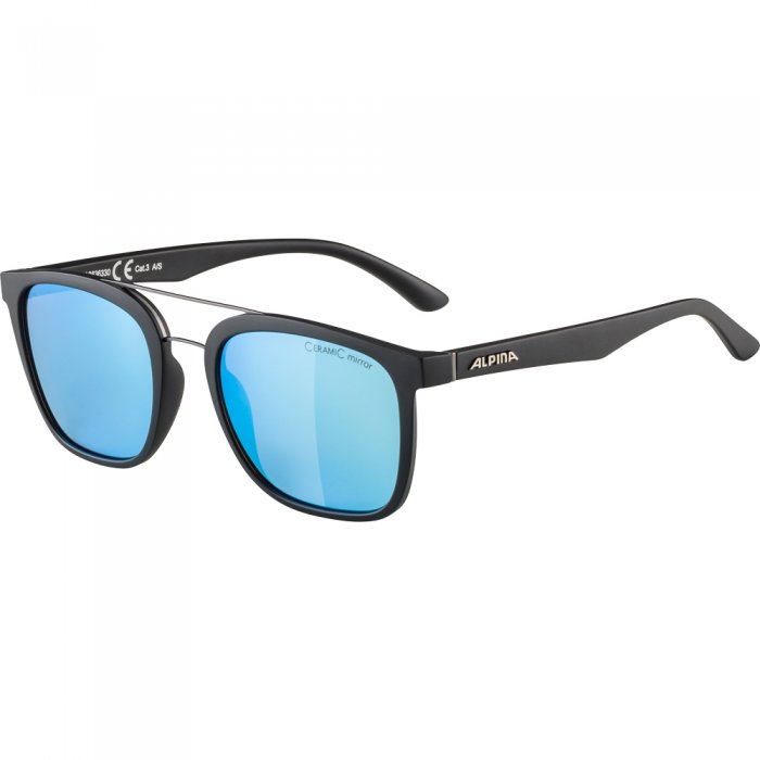 Ochelari Alpina Caruma I Black Matt/Blue Mirror