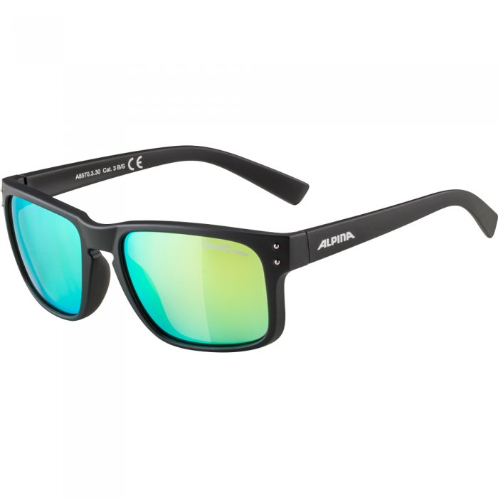 Ochelari de soare Alpina Kosmic Black Matt/Neon Yellow