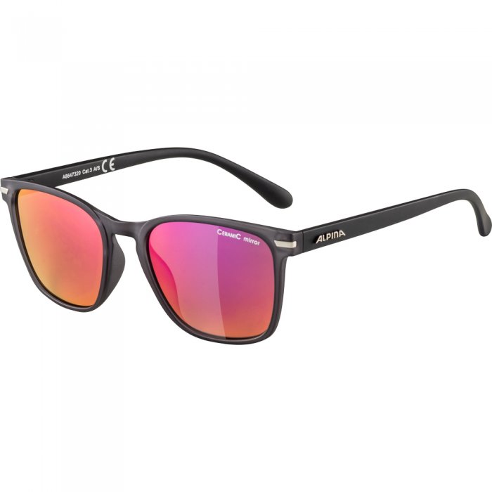 Ochelari de soare Alpina Yefe Grey Transparent Matt/Rose-Gold Mirror