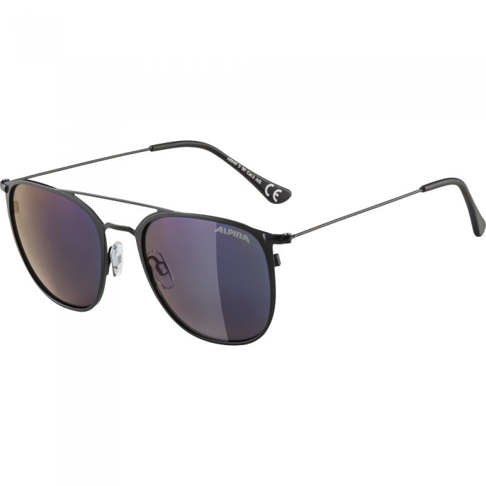 Ochelari de soare Alpina Zuku Black Matt/Blue Mirror