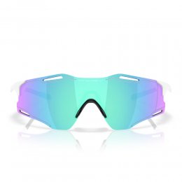 Ochelari de soare Oakley Cybr Zero Polished White Prizm Sapphire