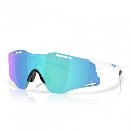 Ochelari de soare Oakley Cybr Zero Polished White Prizm Sapphire