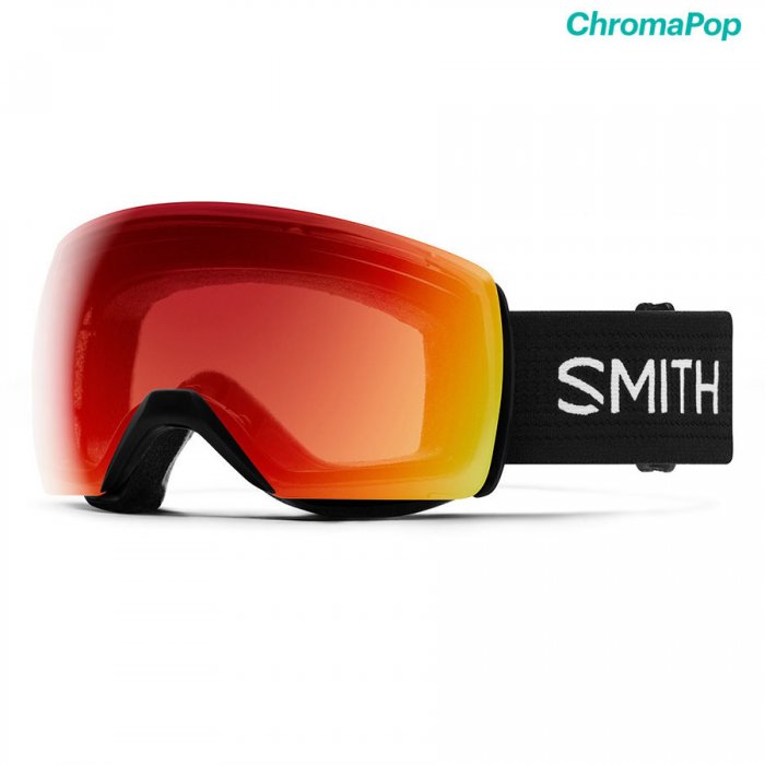Ochelari Smith Skyline XL Black ChromaPop Photocromic Red Mirror