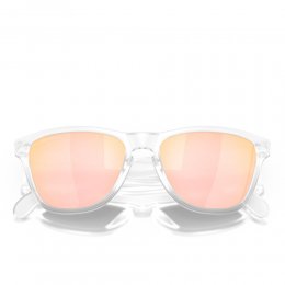 Ochelari de soare Oakley Frogskins XS Matte Clear Prizm Rose Gold