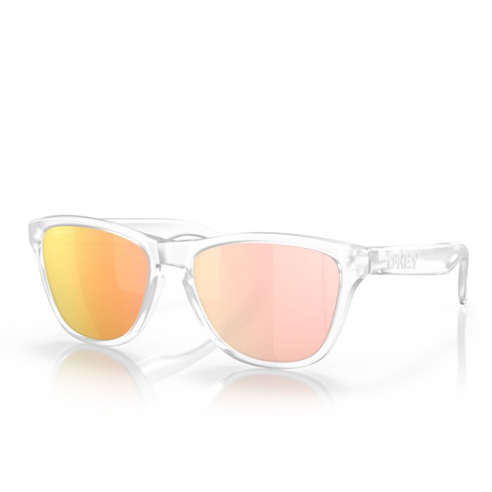 Ochelari de soare Oakley Frogskins XS Matte Clear Prizm Rose Gold