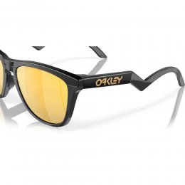 Ochelari de soare Oakley Frogskins Hybrid Matte Black 24K Prizm Polarized