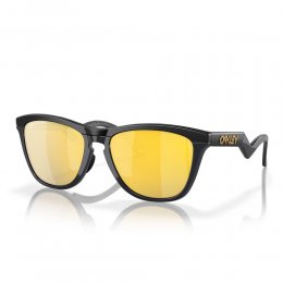 Ochelari de soare Oakley Frogskins Hybrid Matte Black 24K Prizm Polarized