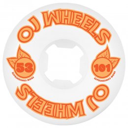 Set 4 roti skateboard OJ From Concentrate Hardline 101a White 53mm