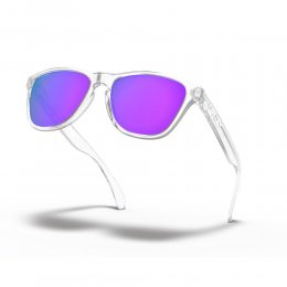 Ochelari de soare Oakley Frogskins XS Polished Clear Prizm Violet