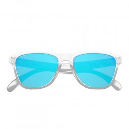 Ochelari de soare Oakley Frogskins XS Polished Clear Prizm Sapphire