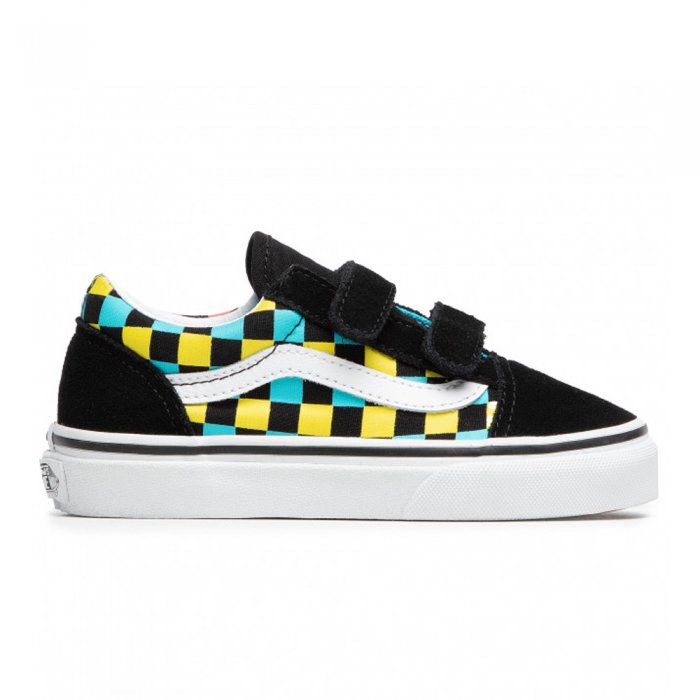 Incaltaminte Vans Old Skool (Neon Glow Check) Black/Multi