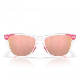 Ochelari de soare Oakley Frogskins Neon Pop Collection Clear Prizm Rose Gold Polarized