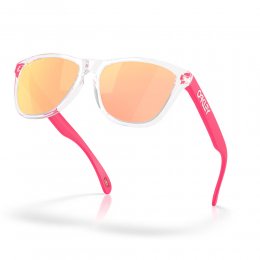 Ochelari de soare Oakley Frogskins Neon Pop Collection Clear Prizm Rose Gold Polarized