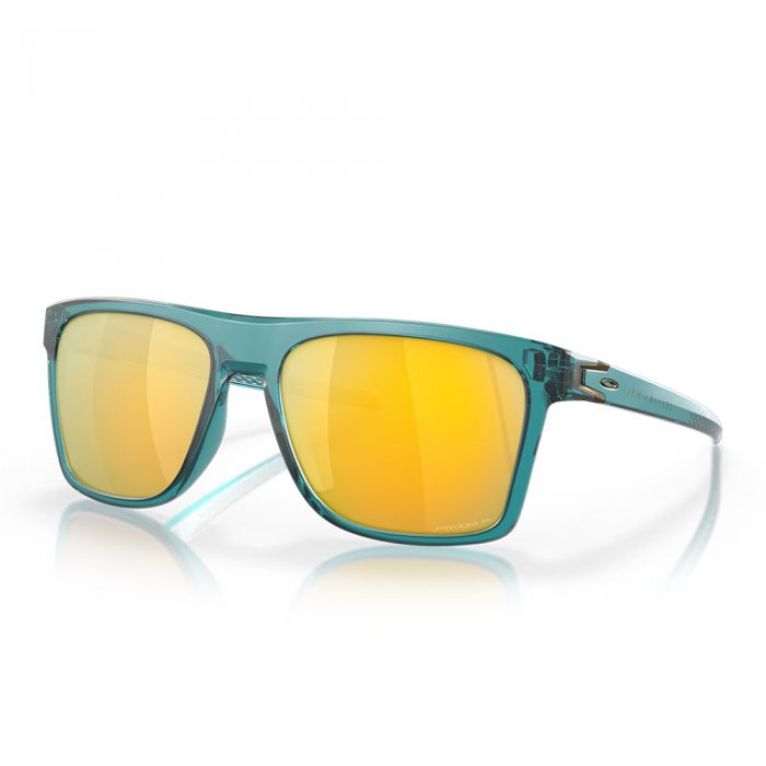 Ochelari de soare Oakley Leffingwell Matte Artic Surf Prizm 24k Polarized