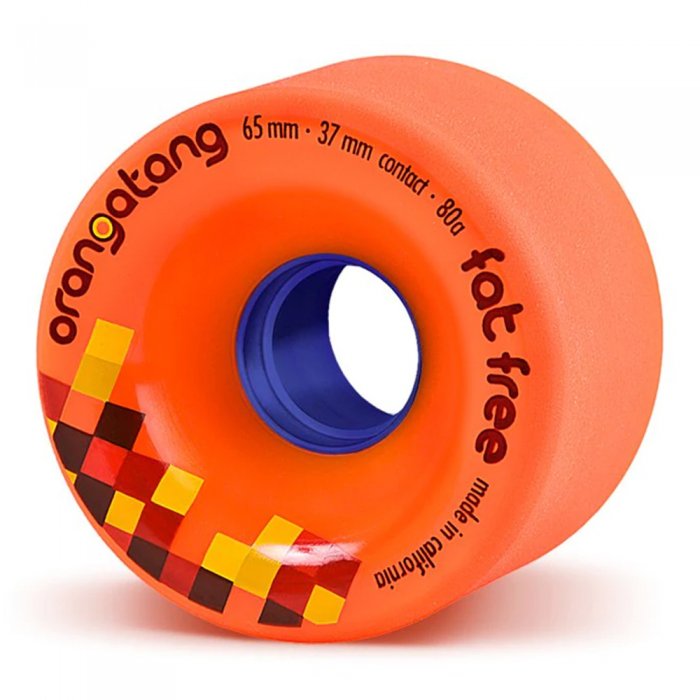 Set 4 roti Longboard Orangatang 65mm Fat Free 80A Orange