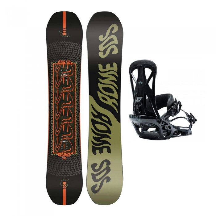 Placa Snowboard Rome Mechanic cu legaturi United black 2022