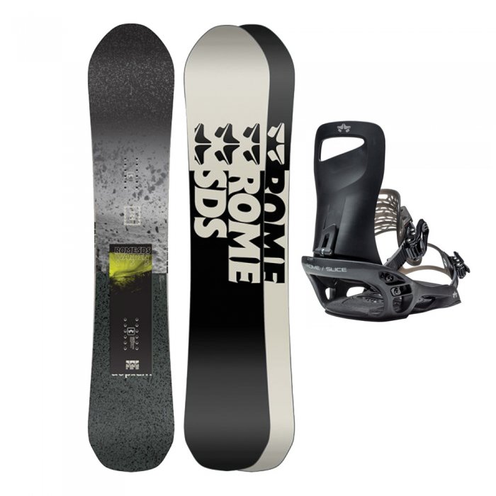 Placa Snowboard Rome Warden cu legaturi Slice black 22/23