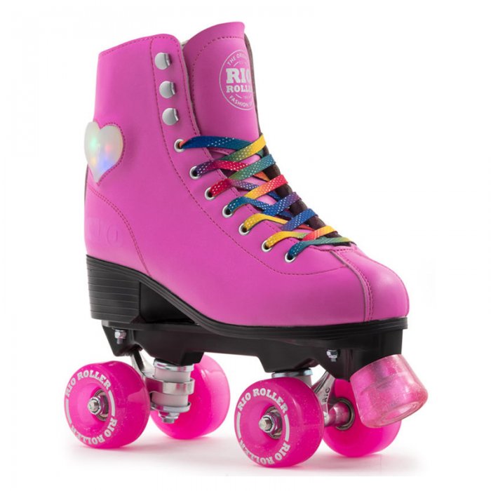 Patine cu rotile Rio Roller Figure Lights Pink