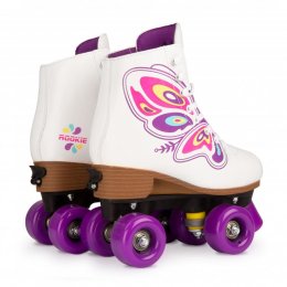 Patine cu rotile reglabile Rookie Butterfly White