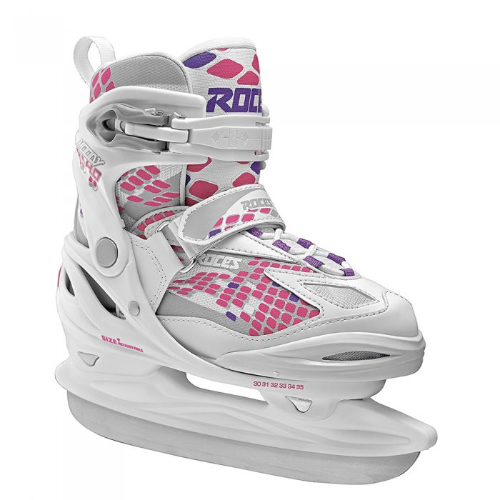 Patine copii Roces Moody Ice Girl white/pink lightning