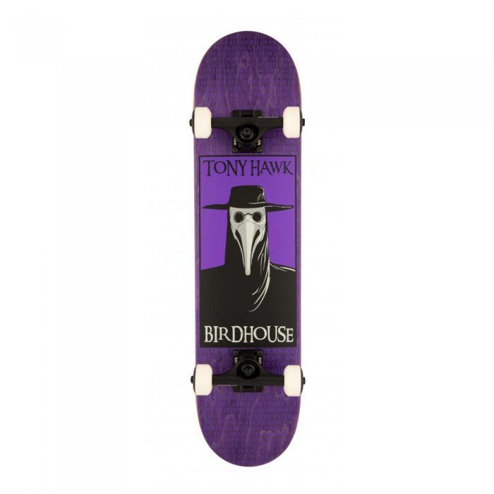 Skateboard Birdhouse Stage 3 Plague Doctor Purple 7.5inch - Click Image to Close