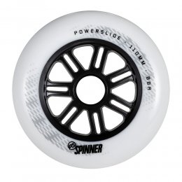 Set 3 roti Powerslide Spinner Black/White 110mm/88A