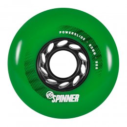 Set 4 roti Powerslide Spinner Black/Green 80mm/88A