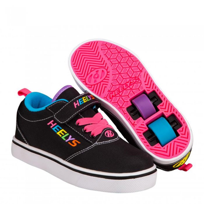 Heelys Pro 20 X2 Black/Rainbow Multi Nylon Cnvs