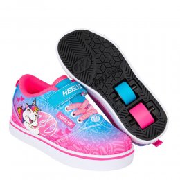 Heelys Pro 20 X2 Cyan/Neon Pink/White