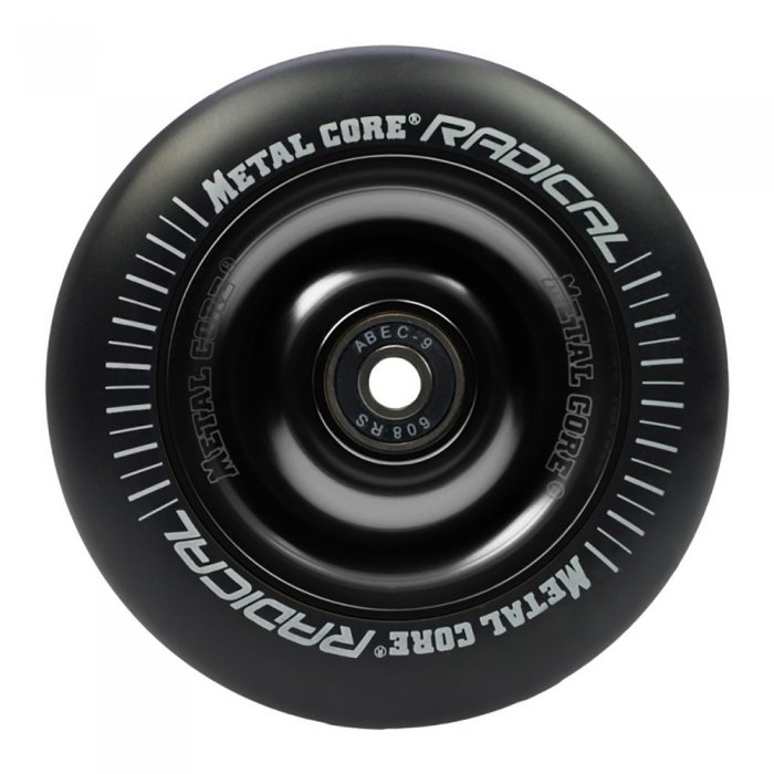 Roata Trotineta MetalCore Radical 110mm + Abec 9 Black/Black