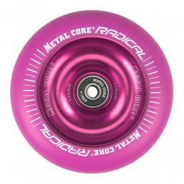 Roata Trotineta MetalCore Radical 100mm + Abec 9 Pink/Pink