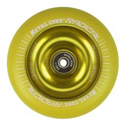 Roata Trotineta MetalCore Radical 100mm + Abec 9 Yellow/Yellow