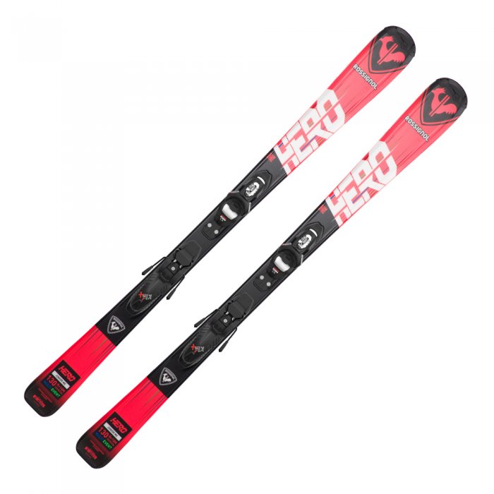 Schiuri Rossignol Hero JR 100-140 + legaturi Kid 4 GW Black 23/24