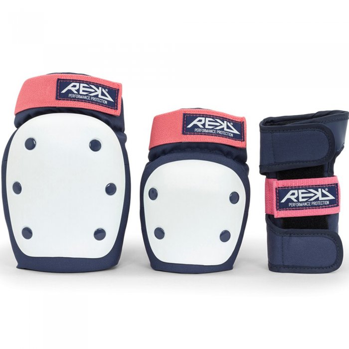 Set Protectii Rekd Heavy Duty Triple Pad Blue/Pink